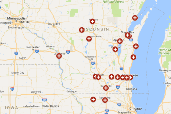WON sites in Wisconsin and Illinois