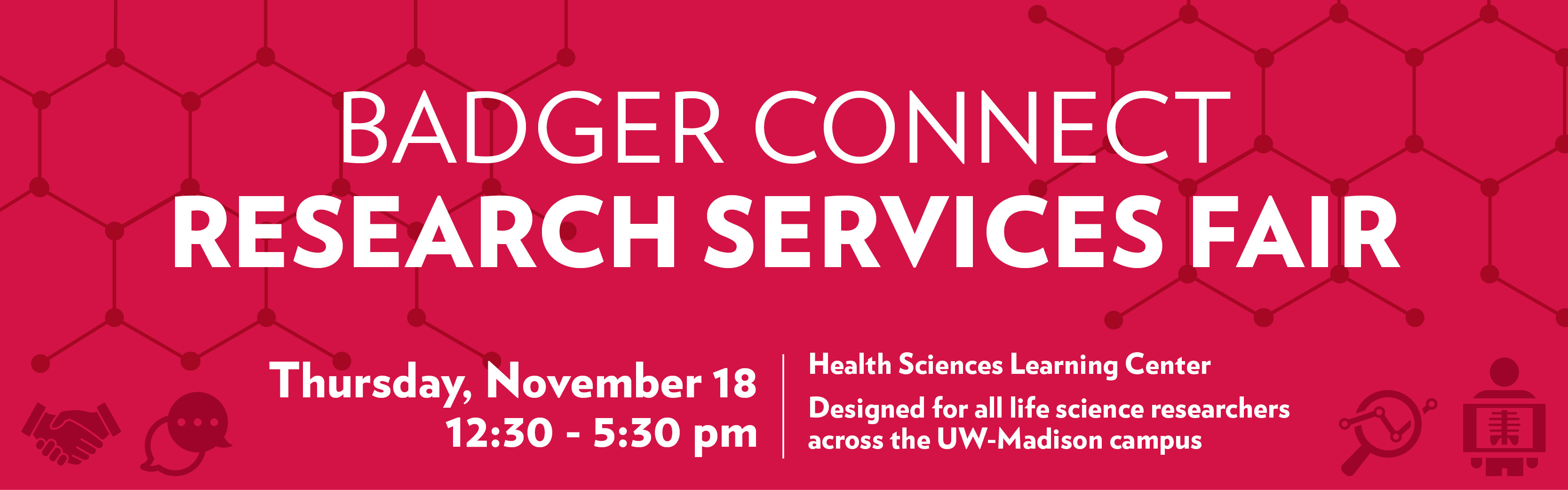 BadgerConnect 2021 Research Services Fair Banner
