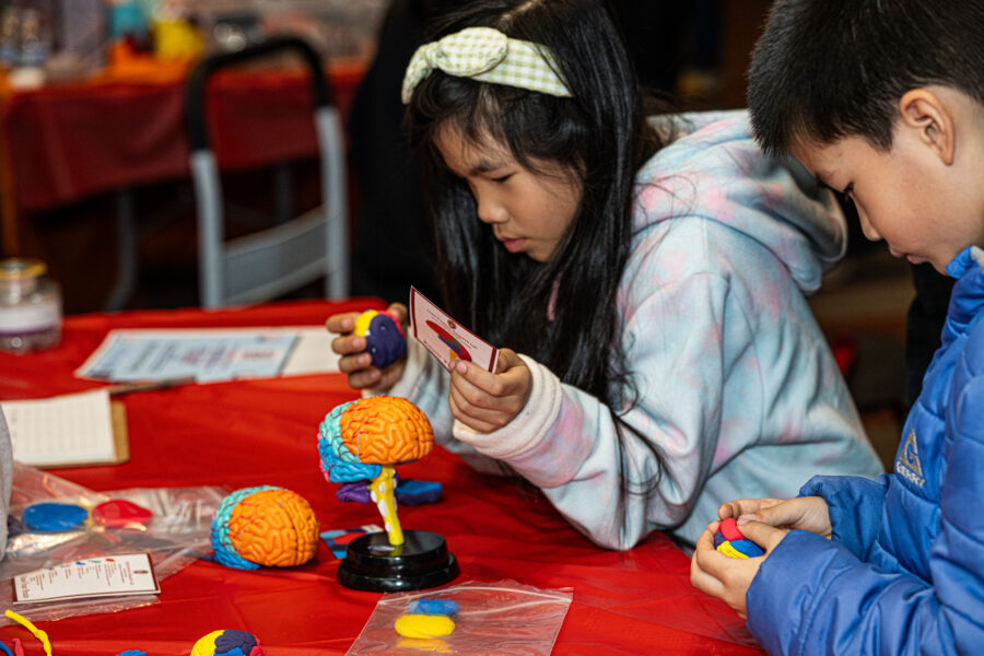 Kids at educational event