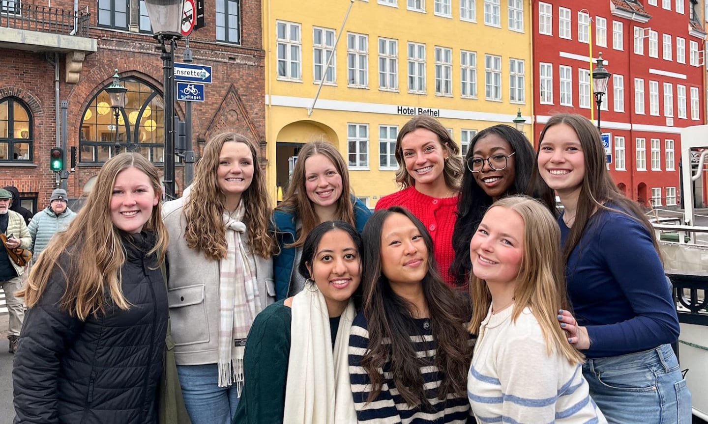 Group of UW Madison study abroad students