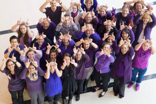 Pancreas Task Force Members Holding up "W"