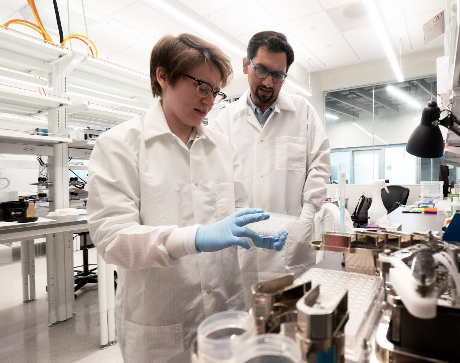 Researchers in WIMR lab